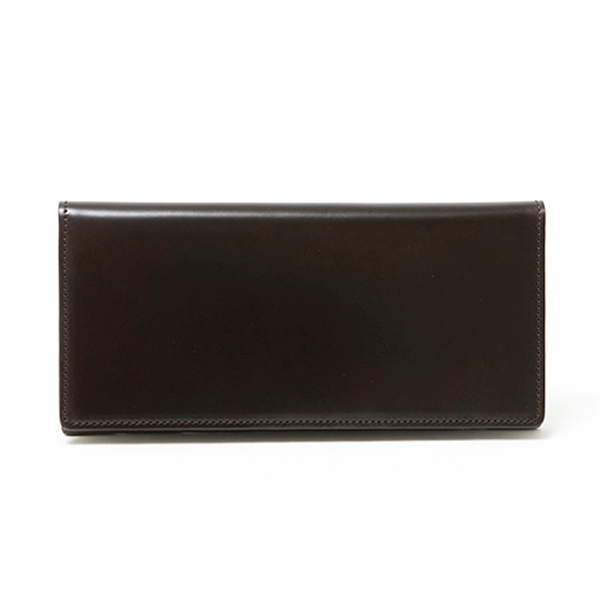 Mikado【ミカド】水染めコードバン 長財布 二つ折り 小銭入れなし 日本製