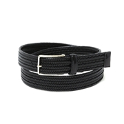【ノストロアテュー】リサイクル レザーメッシュ ベルト 伸縮 w85