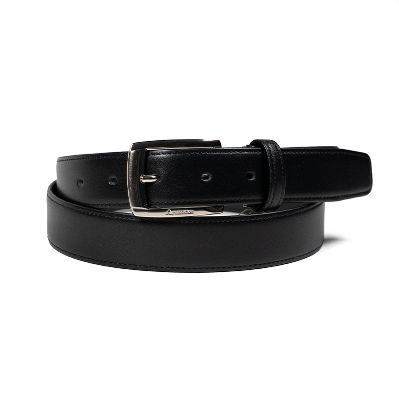 【アクアスキュータム】スムースレザー ベルト メンズ ビジネス サイズ調整可