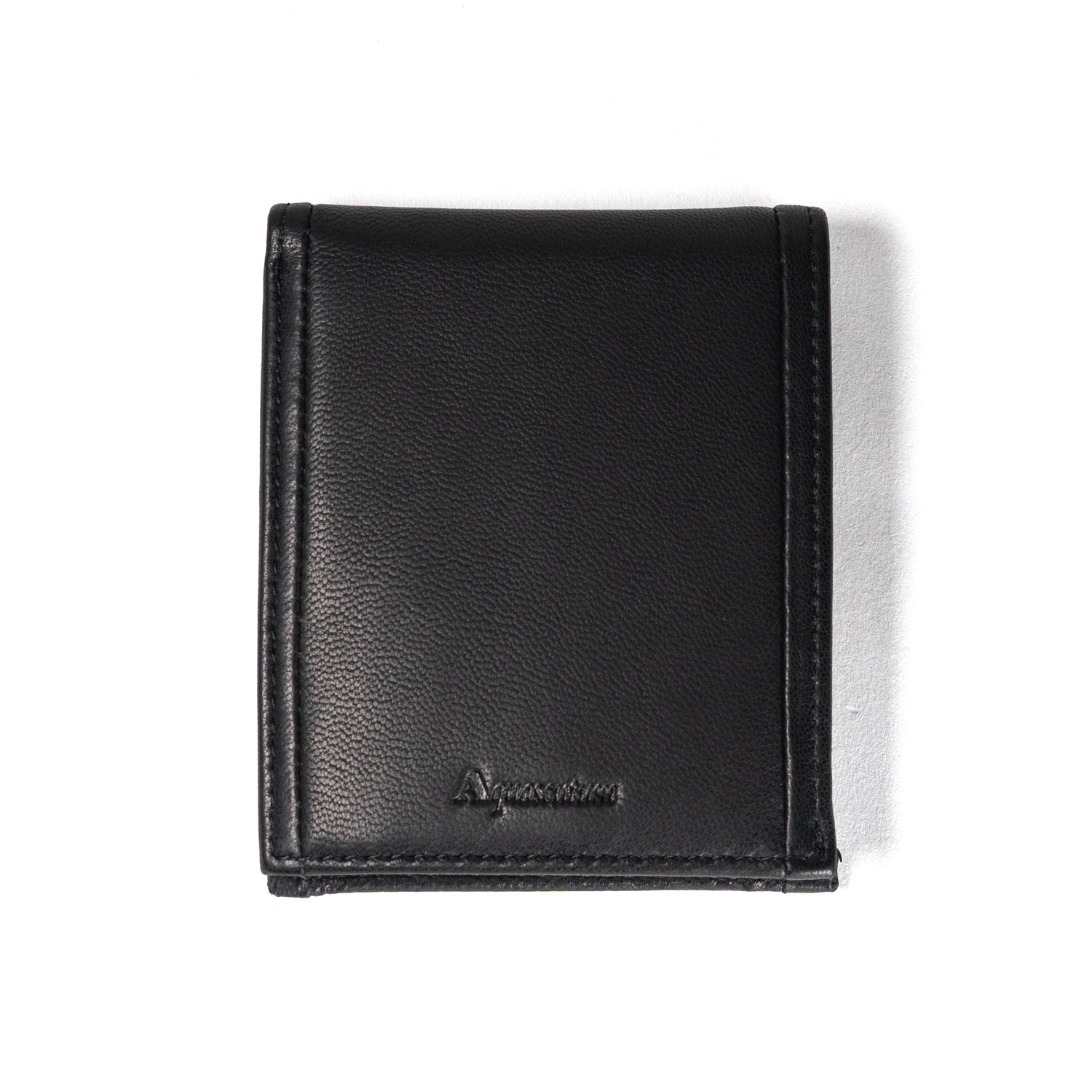 【アクアスキュータム】ラムタッチレザー 二つ折り財布