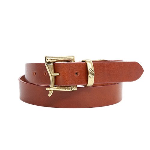 【レザーグッズモリヤ】ファイヤーマン ベルト 一枚革 日本製