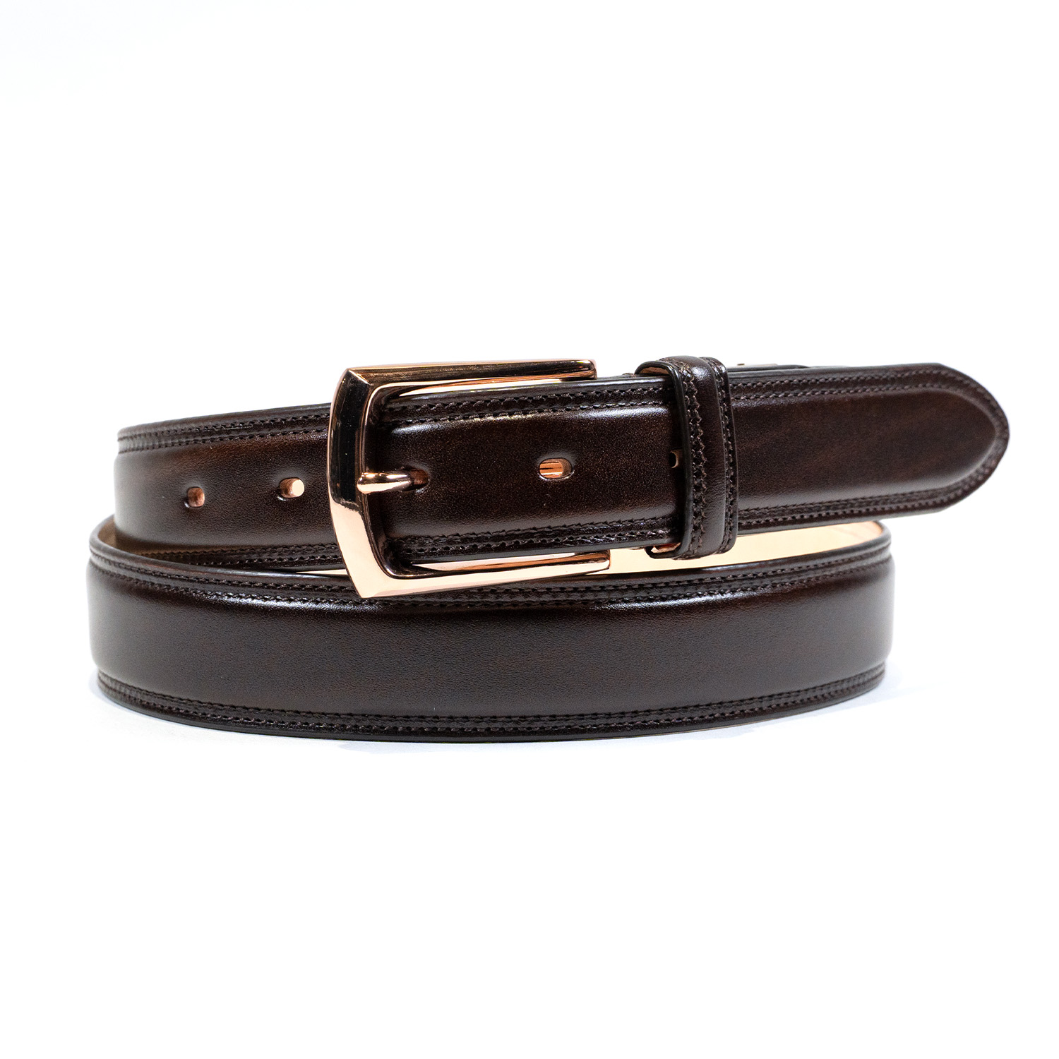 MIKADO【ミカド】ルガード ダブルステッチ ピンベルト ピンクゴールド