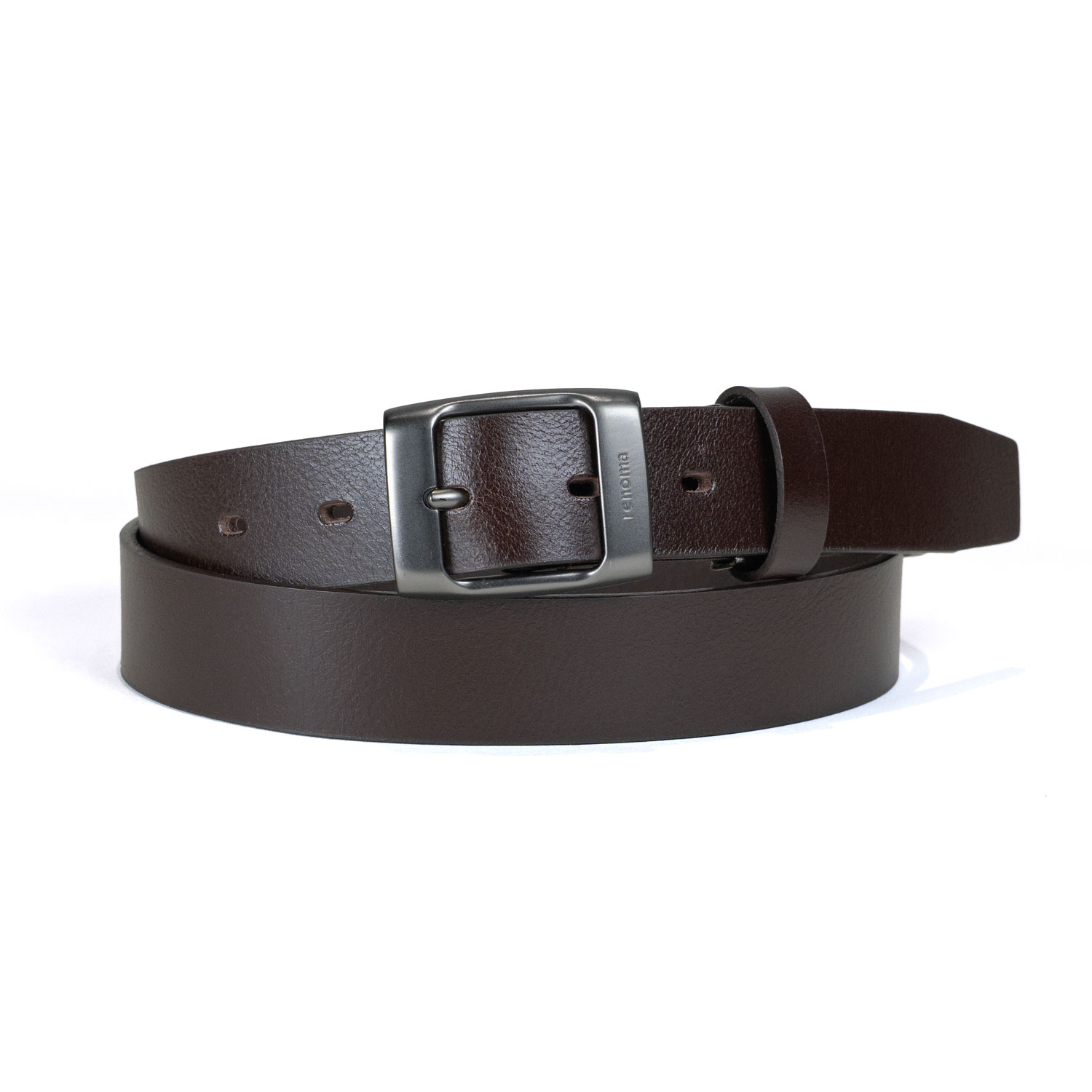 【レノマ】一枚革 ピンベルト 日本製  サイズ調節可能