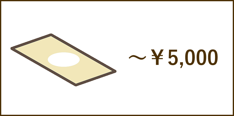 予算5000円以内